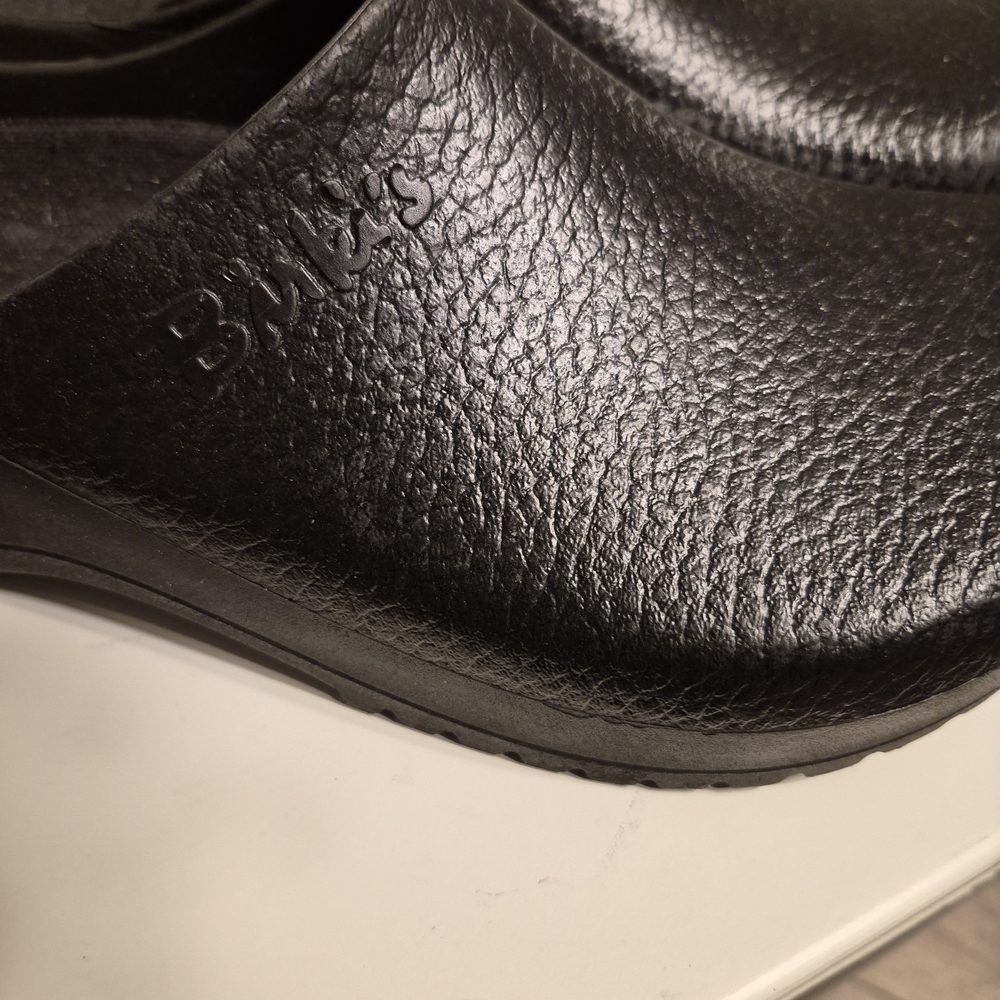 Birkenstock Black Textured Slip-On Sandal